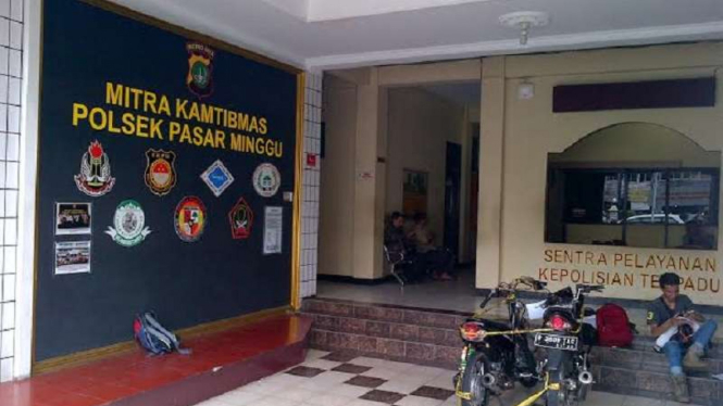 Suasana di Polsektro Pasar Minggu.