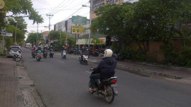 Suasana di Bali setelah perayaan Nyepi. Kamis 10 Maret 2016