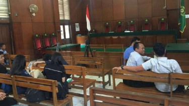 Suasana di ruang sidang PN Jakarta Utara.