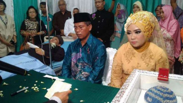 Akad nikah di RSUP Sardjito Yogyakarta.