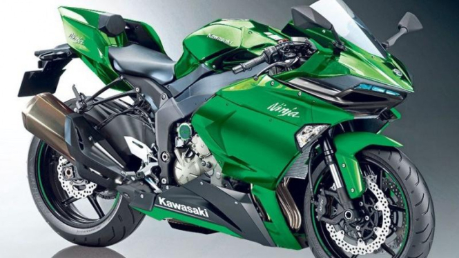 Rendering Kawasaki Ninja R2.