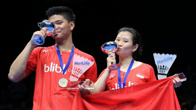 Pasangan ganda campuran Indonesia, Praveen Jordan dan Debby Susanto, juara All England 2016