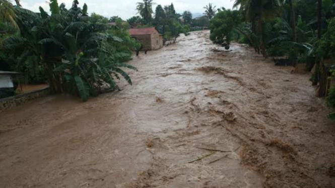 Ilustrasi banjir.