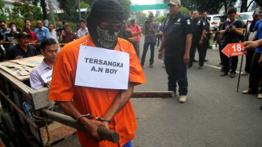 Polda Metro Jaya Gelar Rekontruksi Kabel Gorong-gorong
