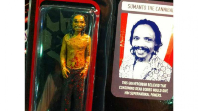 Boneka Sumanto, kanibal pembunuh di Indonesia