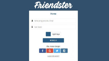 Tampilan halaman muka Friendster.id.