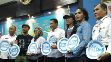 Slank kunjungi kantor BNN, Kamis, 17 Maret 2016.