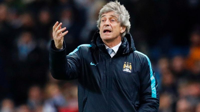 Manajer Manchester City, Manuel Pellegrini.