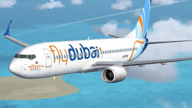 Pesawat FlyDubai.