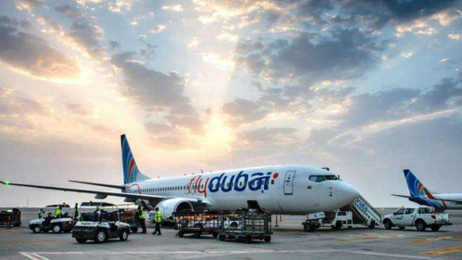 Pesawat Flydubai jatuh di Rusia