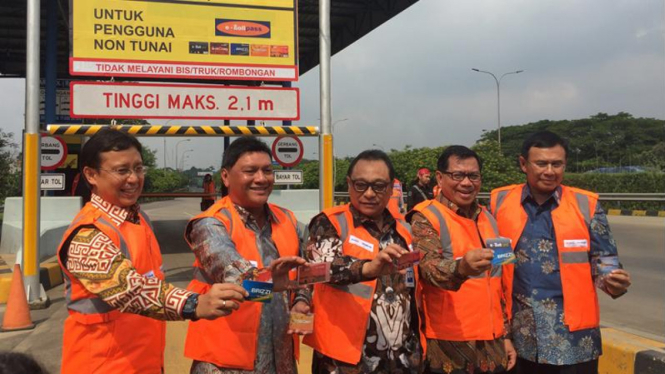 Para petinggi bank BUMN bersama Dirut Jasa Marga.