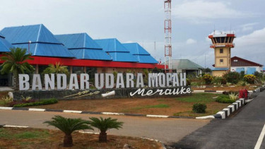 Bandara Mopah di Merauke.