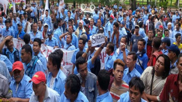  Demo sopir taksi Menolak Uber dan Grab 