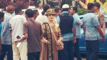 Presiden Perdamaian di demo sopir taksi, Selasa (22/3/2016)