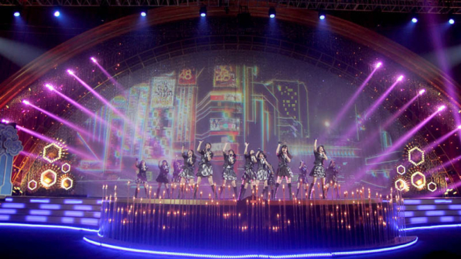 JKT 48 tampil memeriahkan pagelaran HUT ANTV ke 23 yang bertajuk 