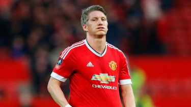 Gelandang Manchester United, Bastian Schweinsteiger.