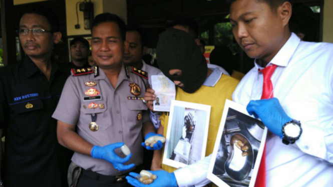 Isnani ditangkap karena menyimpan sabu di dalam perutnya