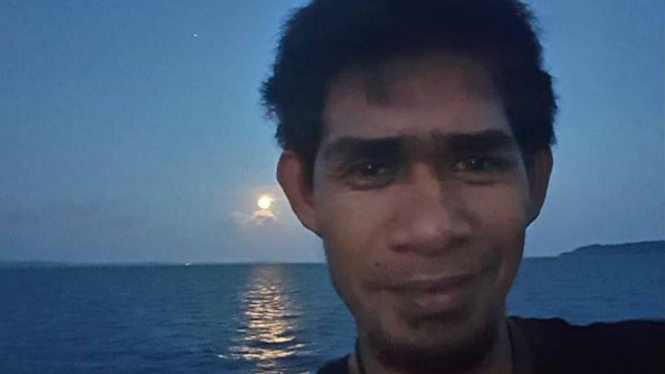 Foto Kapten Kapal Brahma 12, Peter Tonsend Barahama, yang disandera Abu Sayyaf.