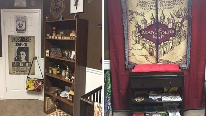 Kamar anak bertema Harry Potter