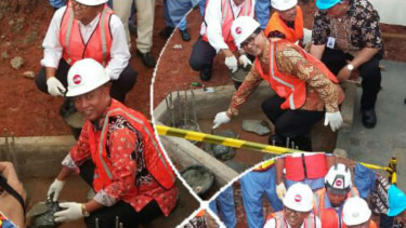 Ground breaking Iradiator Gamma Batan