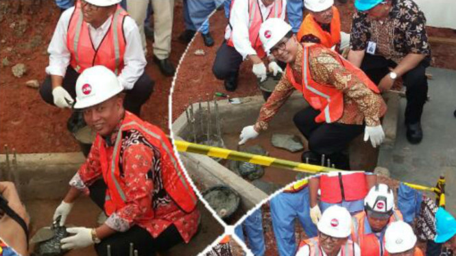 Ground breaking Iradiator Gamma Batan