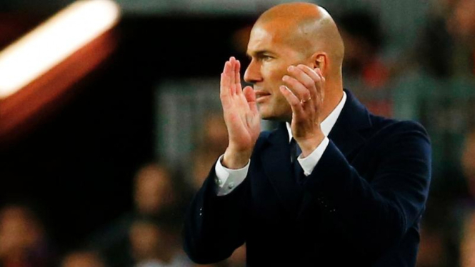 Pelatih Real Madrid, Zinedine Zidane.