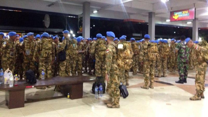 Pasukan PBB Indonesia yang hendak ke Sudan.