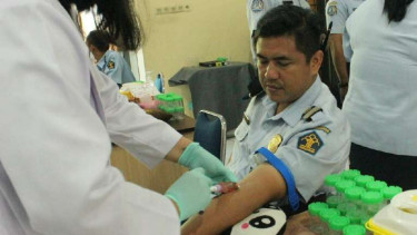 Tes urine dan narkoba pegawai di Kantor Imigrasi Klas IA,  Semarang