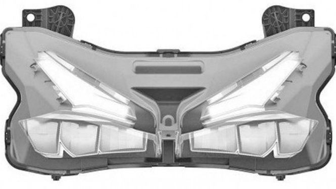 Lampu depan Honda CBR250RR.