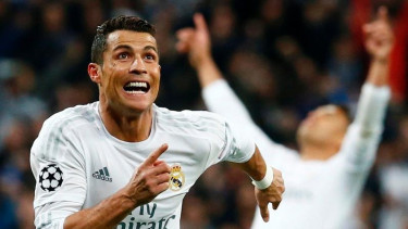 Pemain Real Madrid, Cristiano Ronaldo.