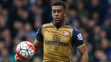 Pemain depan Arsenal, Alex Iwobi