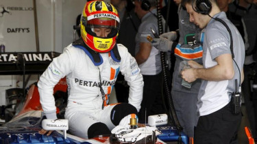 Pembalap Tim Manor Racing, Rio Haryanto.
