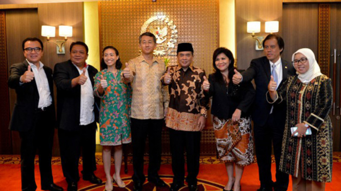 Ketua DPR RI Ade Komarudin menerima kunjungan Duta Besar Korea Selatan 