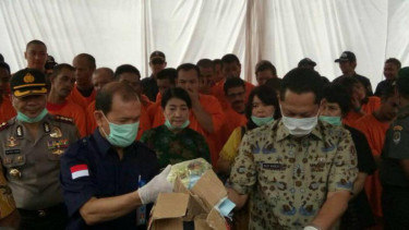 BNN bakar 107 kilogram sabu dan 59.470 butir ekstasi