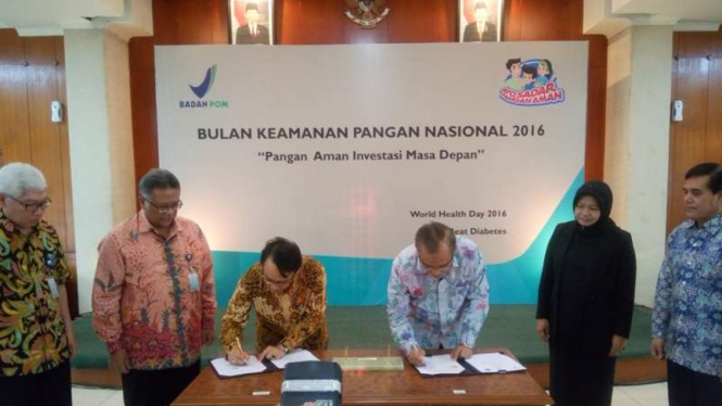 Penandatanganan Kerjasama BPOM dan IPB, 15 April 2016. 