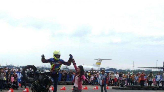 Freestyle Yamaha di Lanud Halim Perdanakusuma Jakarta