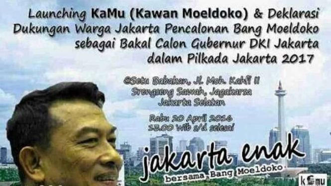 Selebaran deklarasi Kawan Moeldoko
