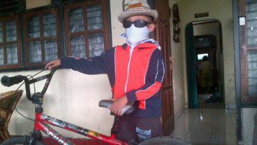 Daffa Farros Oktoviarto, bocah koboi dari Semarang, Jawa Tengah. 