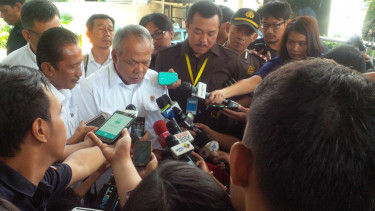 Menteri PUPR Basuki Hadimuljono di Gedung KPK, Kamis, 21 April 2016.