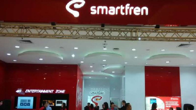 Galeri Smartfren di salah satu mal di Jakarta.