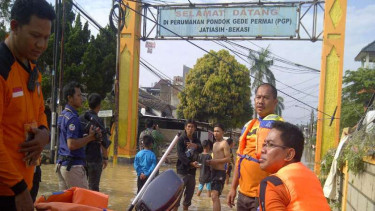 Banjir di Perumahan Pondok Gede Permai