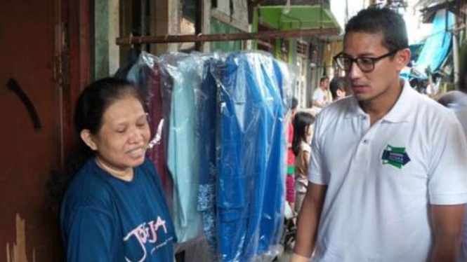 Sandiaga Uno bertemu warga Bukit Duri, Manggarai, Jakarta Selatan