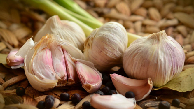Bawang putih.