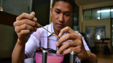 Percobaan mahasiswa Universitas Brawijaya Malang 