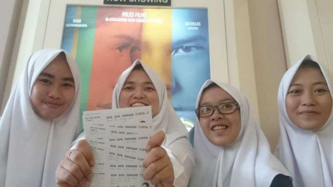 Penonton AADC2 di Sarinah Cineplex, Kamis, 28 April 2016