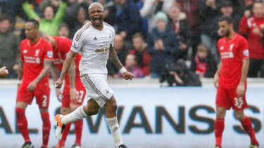 Pertandingan Swansea City vs Liverpool