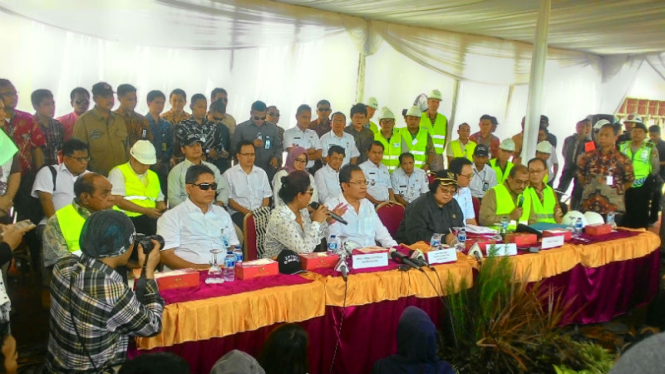 Menteri Kelautan dan Perikanan, Susi Pudjiastuti bicara soal reklamasi