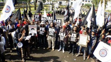 Aksi Jurnalis di Hari Buruh