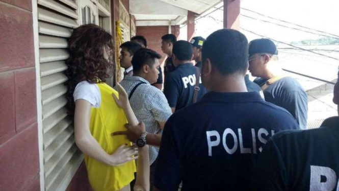Ilustrasi rekonstruksi pembunuhan sadis di tangerang.