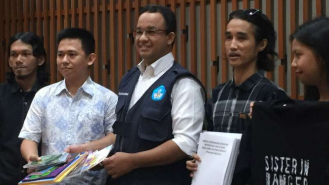 Perwakilan organisasi remaja bertemu dengan Menteri Pendidikan Anies Baswedan